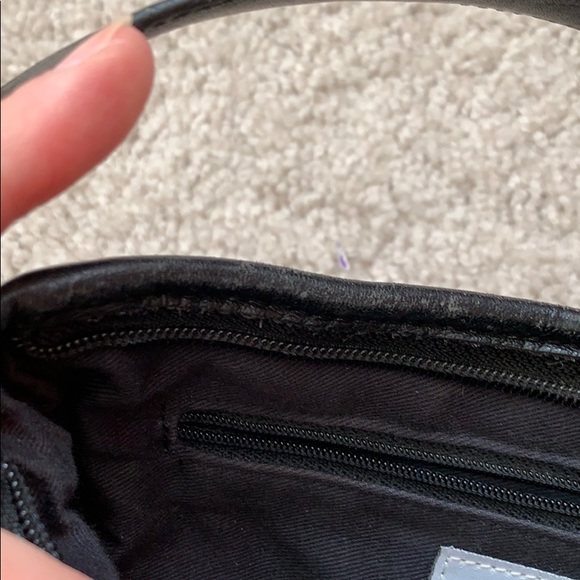 LOFT Black Leather Small Shoulder Purse - Picture 12 of 13